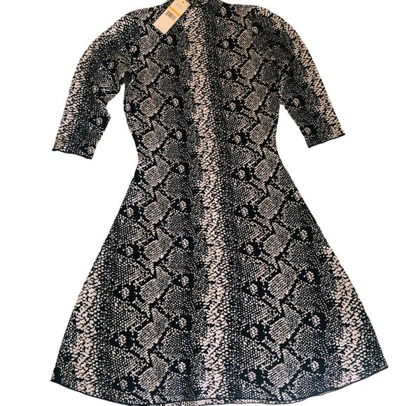 Nanette Lepore Sweater Dress Snake Print Small - Picture 7 of 11